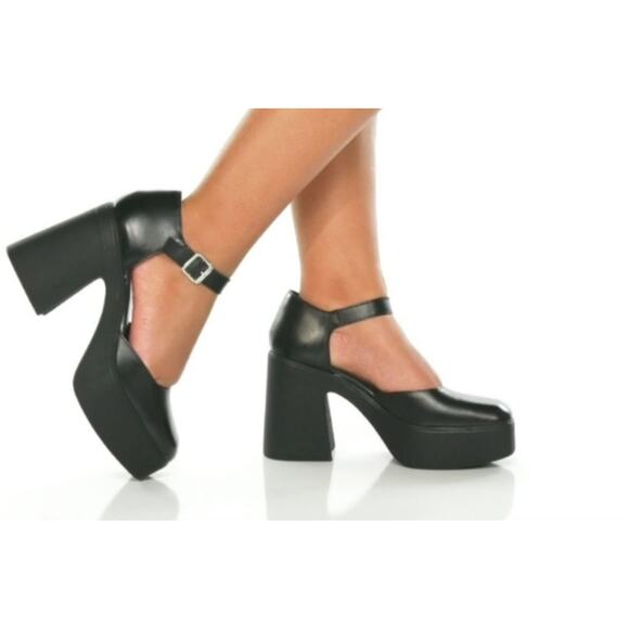 Free People Shoes - New Free People Gwen Platform Black Mary Janes - 38.5 EU - 8.5 US